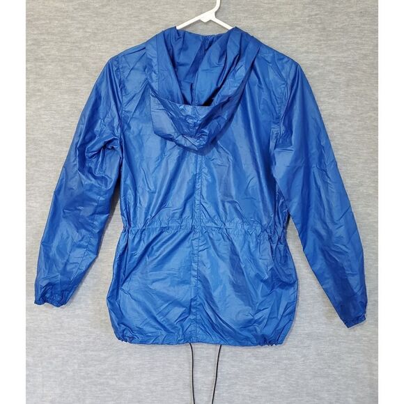 City Streets Jacket Womens XS Blue Rain Lightweight Bungee Full Zip - Picture 7 of 8